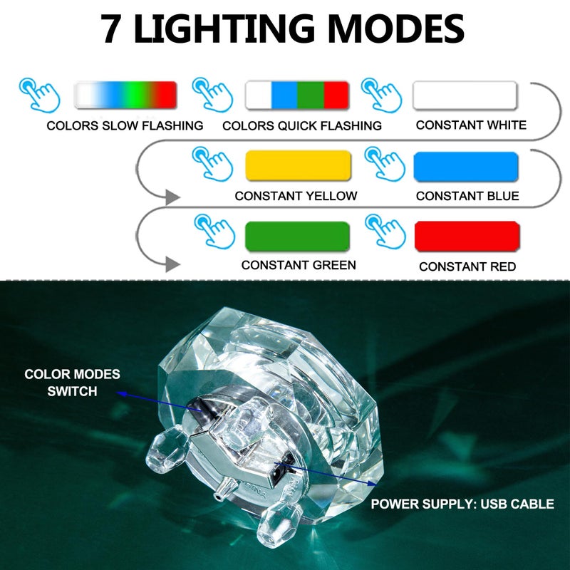 IFOLAINA Crystal LED Light Base for 3D Display - Pedestal for Glass Art Figurines - Multicolor Stand - Color Changing - Wired - Flat Top - Octagon Base - Image 4